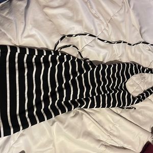 Striped mini dress